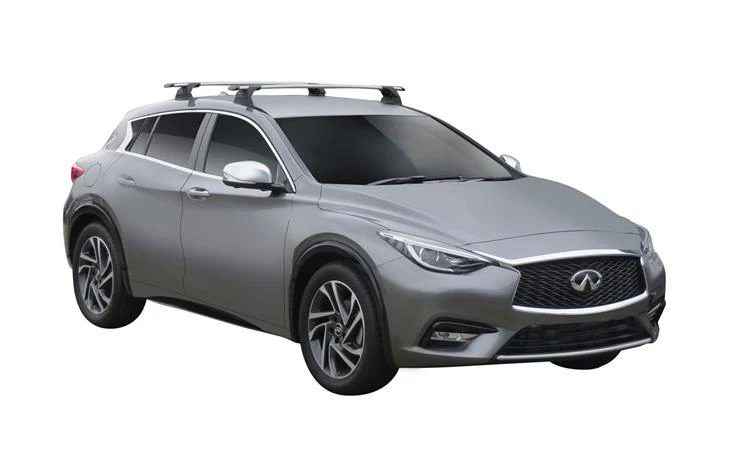 Infiniti Q30 (2015-2023) 5 Door Hatch 2015 - 2023 (Naked Roof) Aero ThruBar Yakima Roof Rack