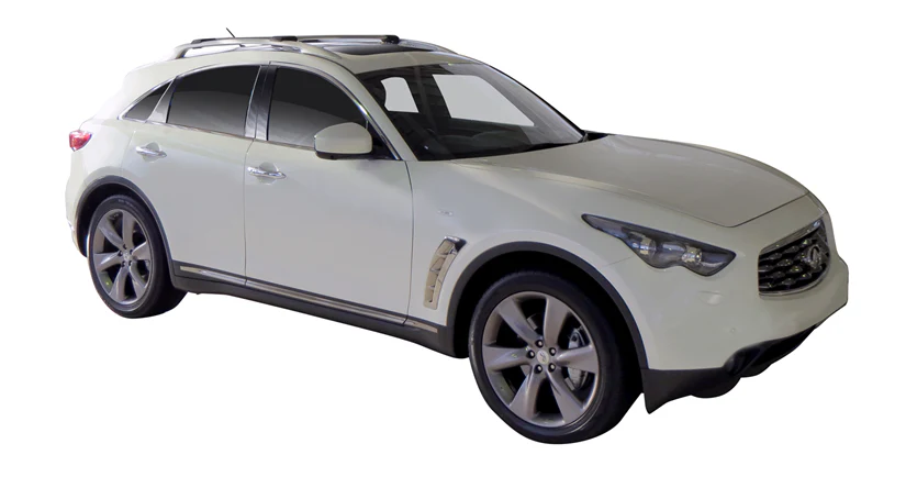 Infiniti QX70 (2013-2023) 5 Door SUV 2013 - 2023 (Raised Rails) Aero RailBar Yakima Roof Rack