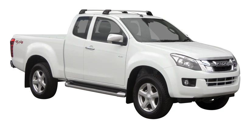 Isuzu D-Max (2012-2017) LS-U/LS-M Space Cab 4 Door Ute 2012 - May 2017 (Naked Roof) Aero FlushBar Yakima Roof Rack