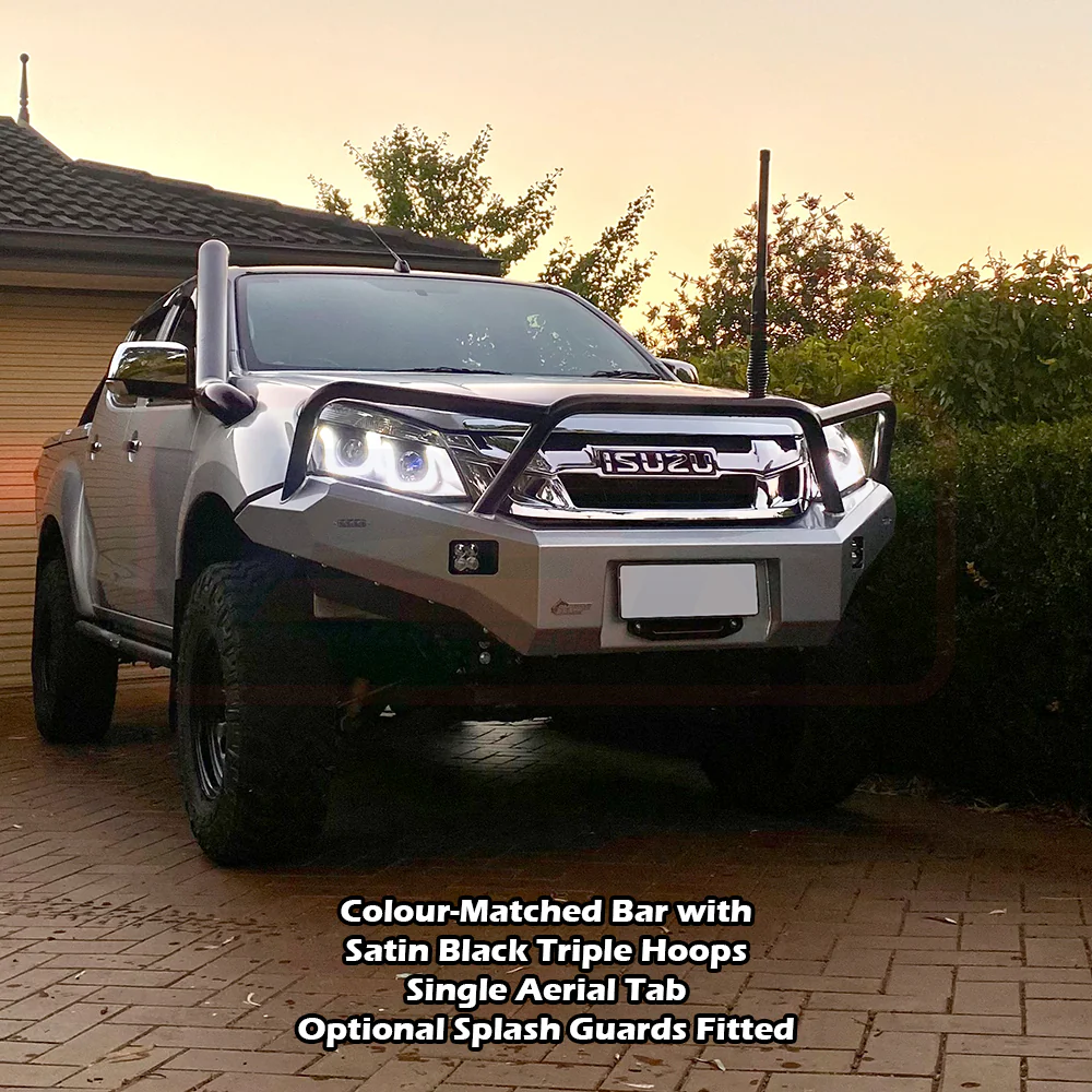 Isuzu D-MAX (2012-2021) Strut Front 1 () 2012-2017 Ambush Triple Hoop Bullbar - Image 4