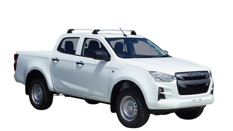Isuzu D-Max (2020-2025) SX/LS-U/LS-M Crew Cab 4 Door Ute Sep 2020 - 2025 (Naked Roof) Aero FlushBar Yakima Roof Rack