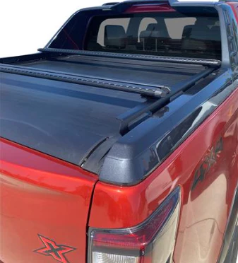 Isuzu D-Max (2020-2025) X-Terrain (Rear Cargo) 4 Door Ute Sep 2020 - 2025 (Factory Tracks) Yakima HD Through Bar Yakima Roof Rack - Image 2