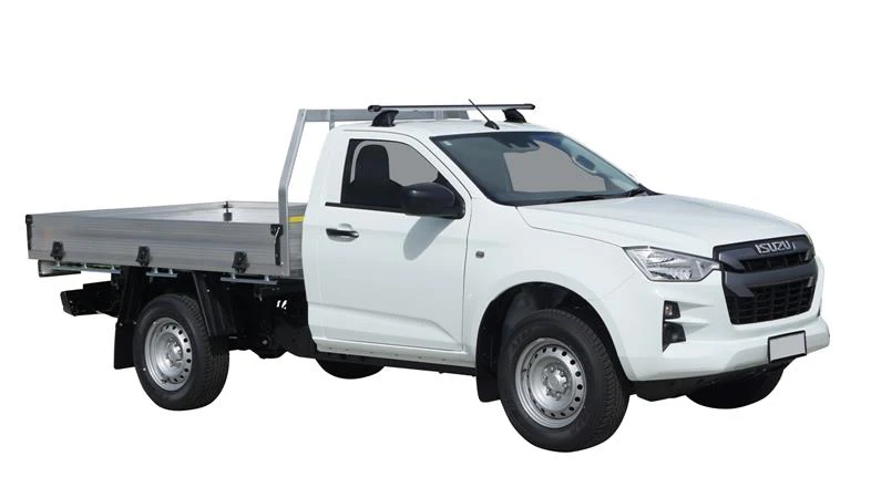 Isuzu D-Max (2020-2023) Single Cab 2 Door Ute Sep 2020 - 2023 (Naked Roof) Yakima HD Through Bar Yakima Roof Rack