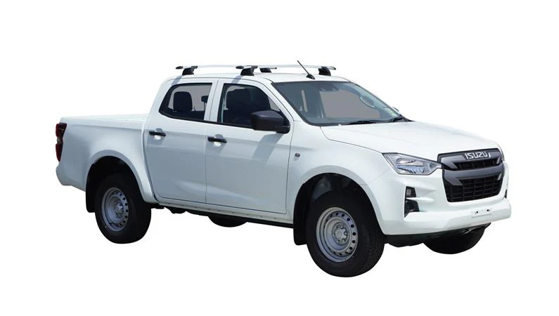 Isuzu D-Max (2020-2023) SX/LS-U/LS-M Crew Cab 4 Door Ute Sep 2020 - 2023 (Naked Roof) Aero ThruBar Yakima Roof Rack