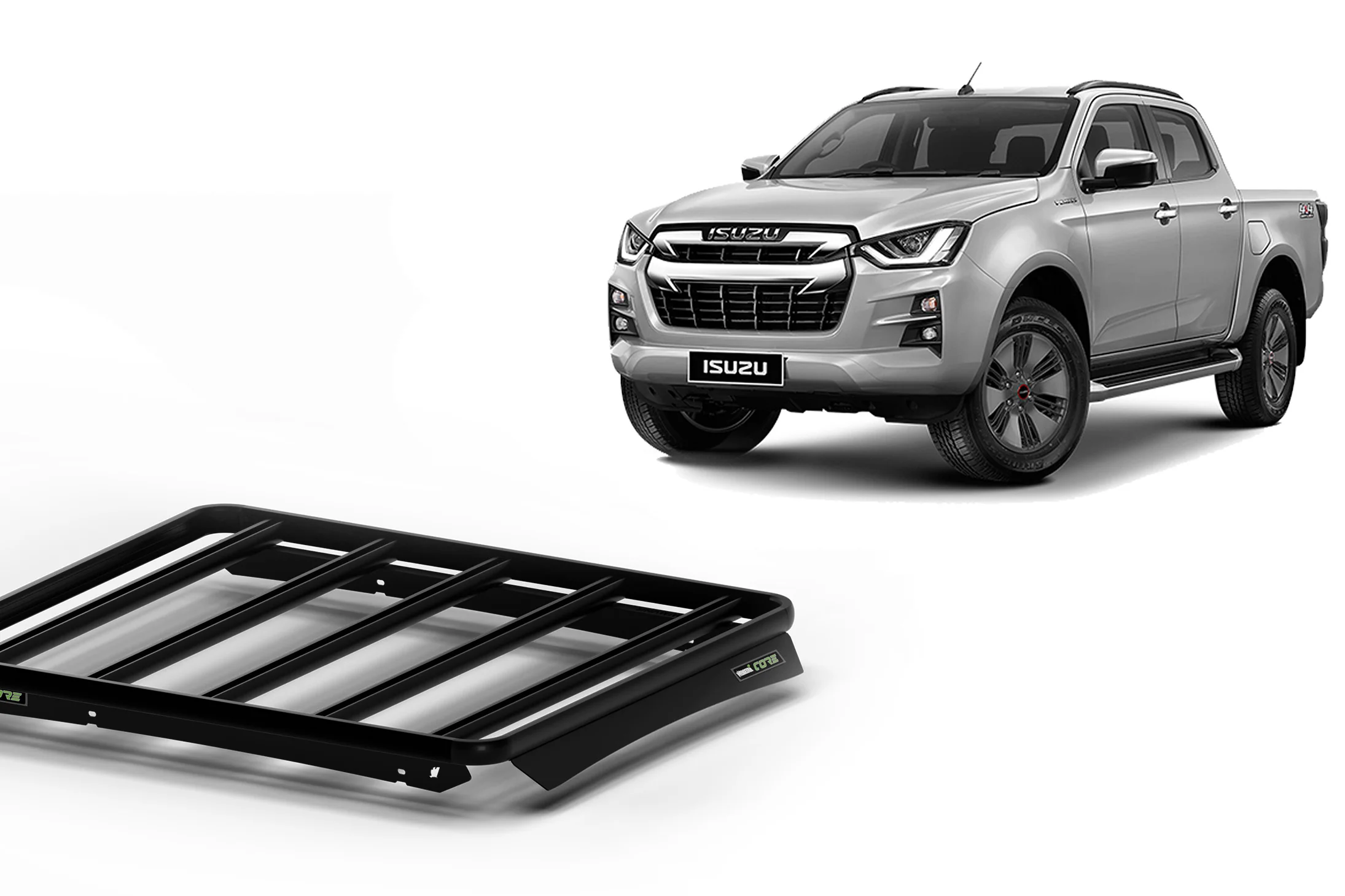 Isuzu D-MAX (2020-2025) Dual Cab Core Wedgetail Platform Roof Rack - Image 2