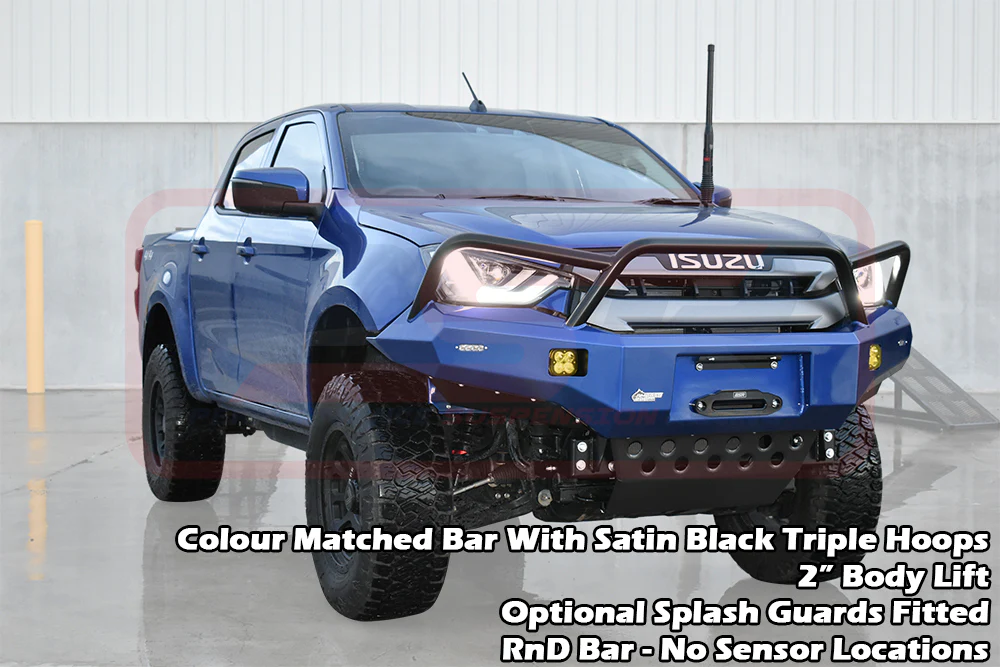 Isuzu D-MAX (2021-On) 3 2021-2024 Ambush Triple Hoop Bullbar