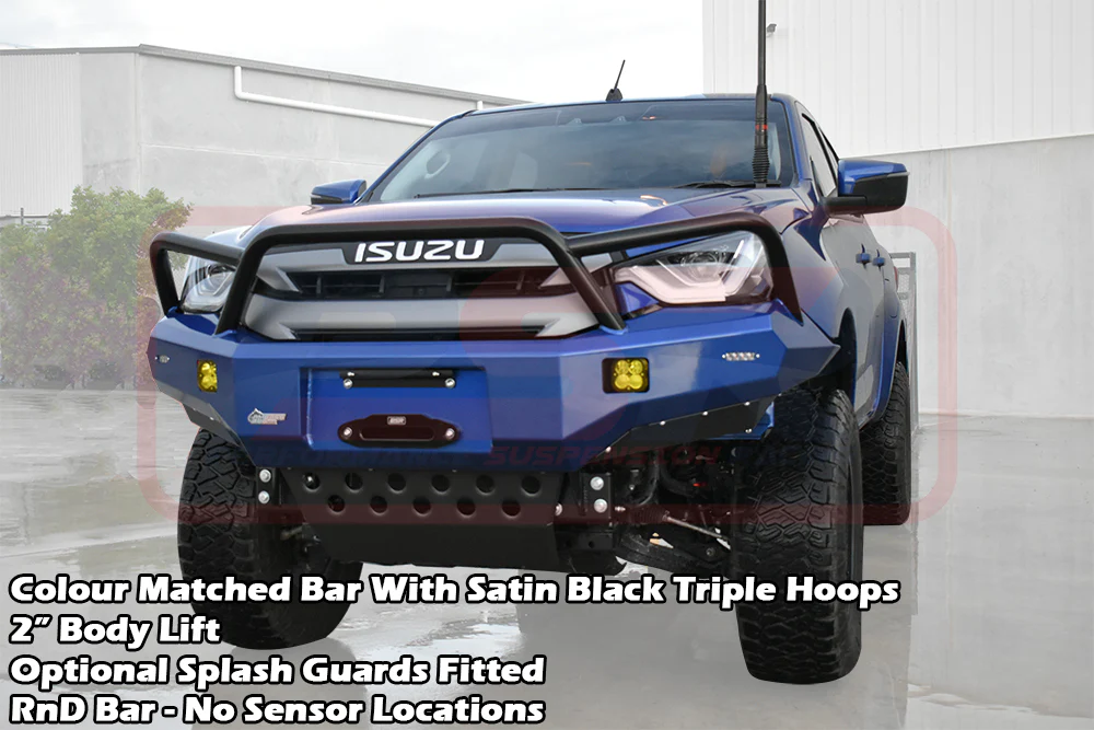 Isuzu D-MAX (2021-On) 3 2021-2024 Ambush Triple Hoop Bullbar - Image 2