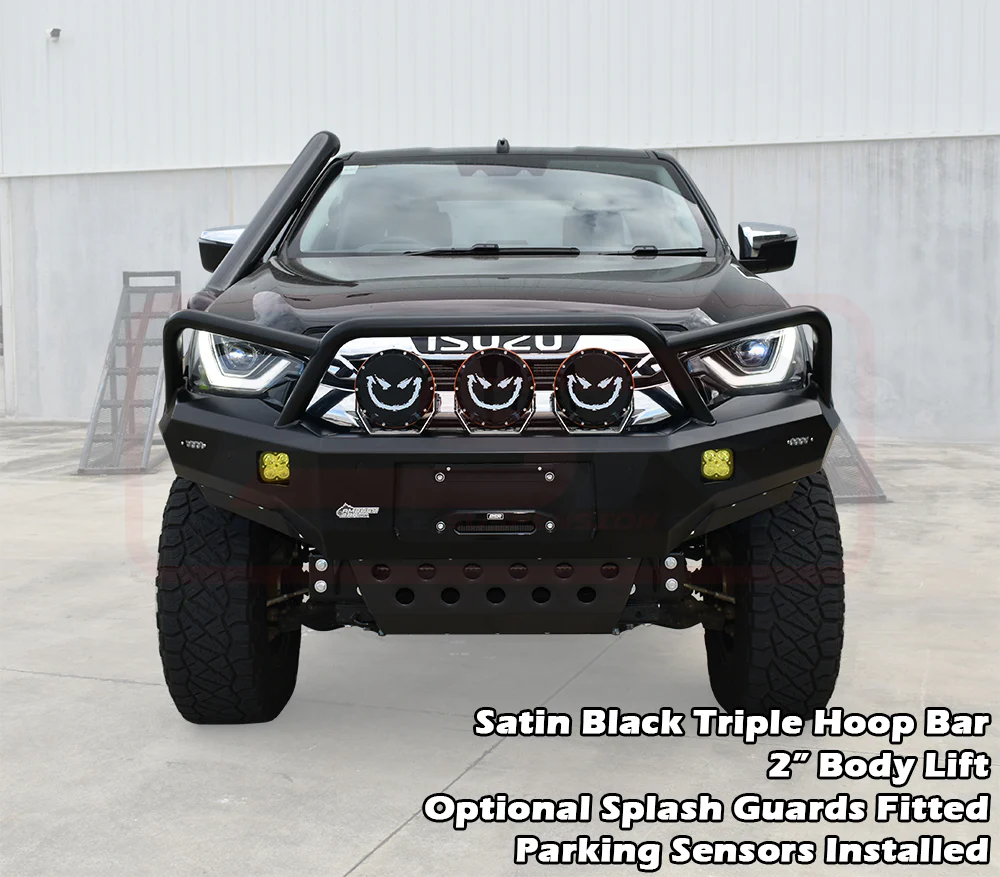 Isuzu D-MAX (2021-On) 3 2021-2024 Ambush Triple Hoop Bullbar - Image 7