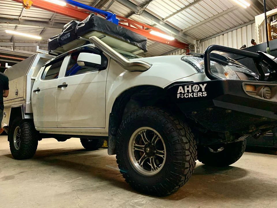 Isuzu D-MAX (2012-2020) 4" Stainless Steel Snorkel Kit - Meredith Metalworks - Image 4