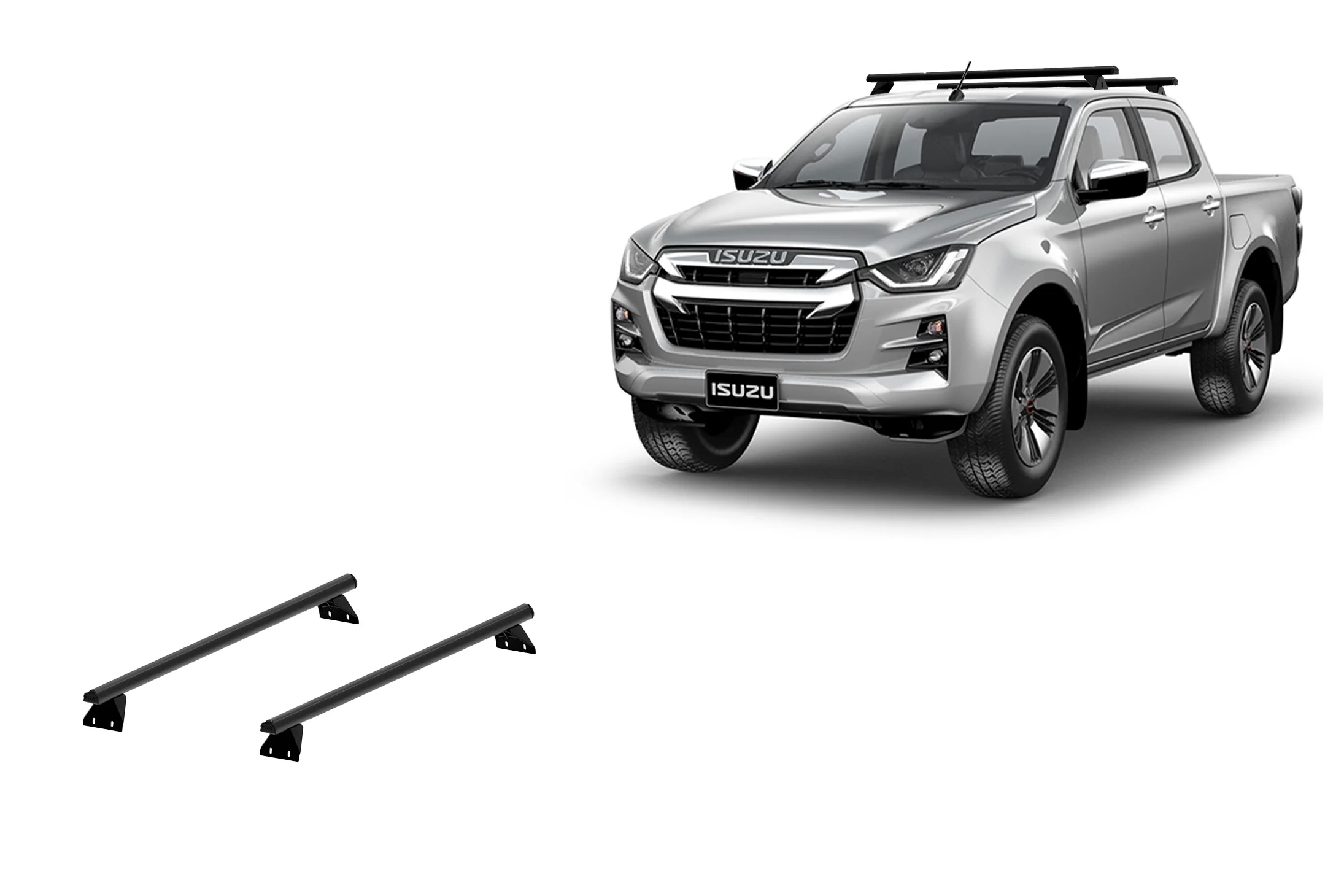 Isuzu D-max Dual Cab (2020 – Current) Trademax Crossbars x 2 Wedgetail