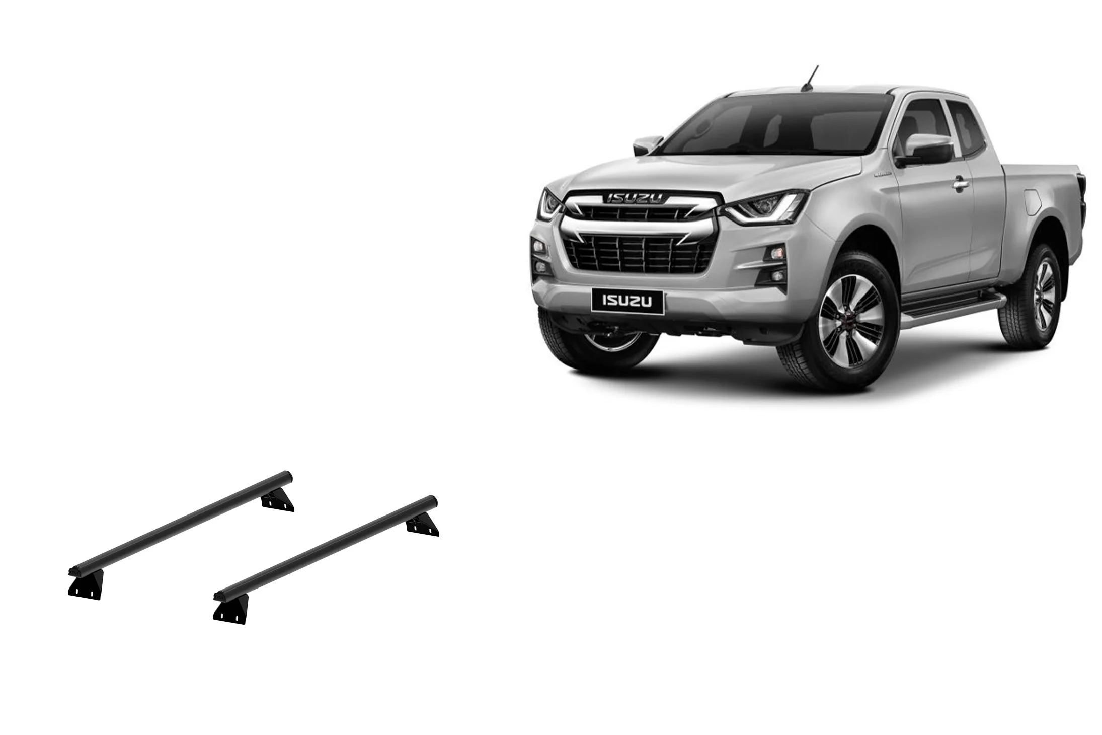 Isuzu D-max Extra Cab (2020 – Current) Trademax Crossbars x 2 Wedgetail