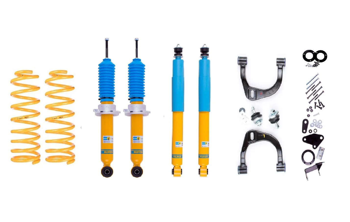 Isuzu DMAX (2012-2020) Front suspension lift kit 50/75mm + Rear shocks - Bilstein B6