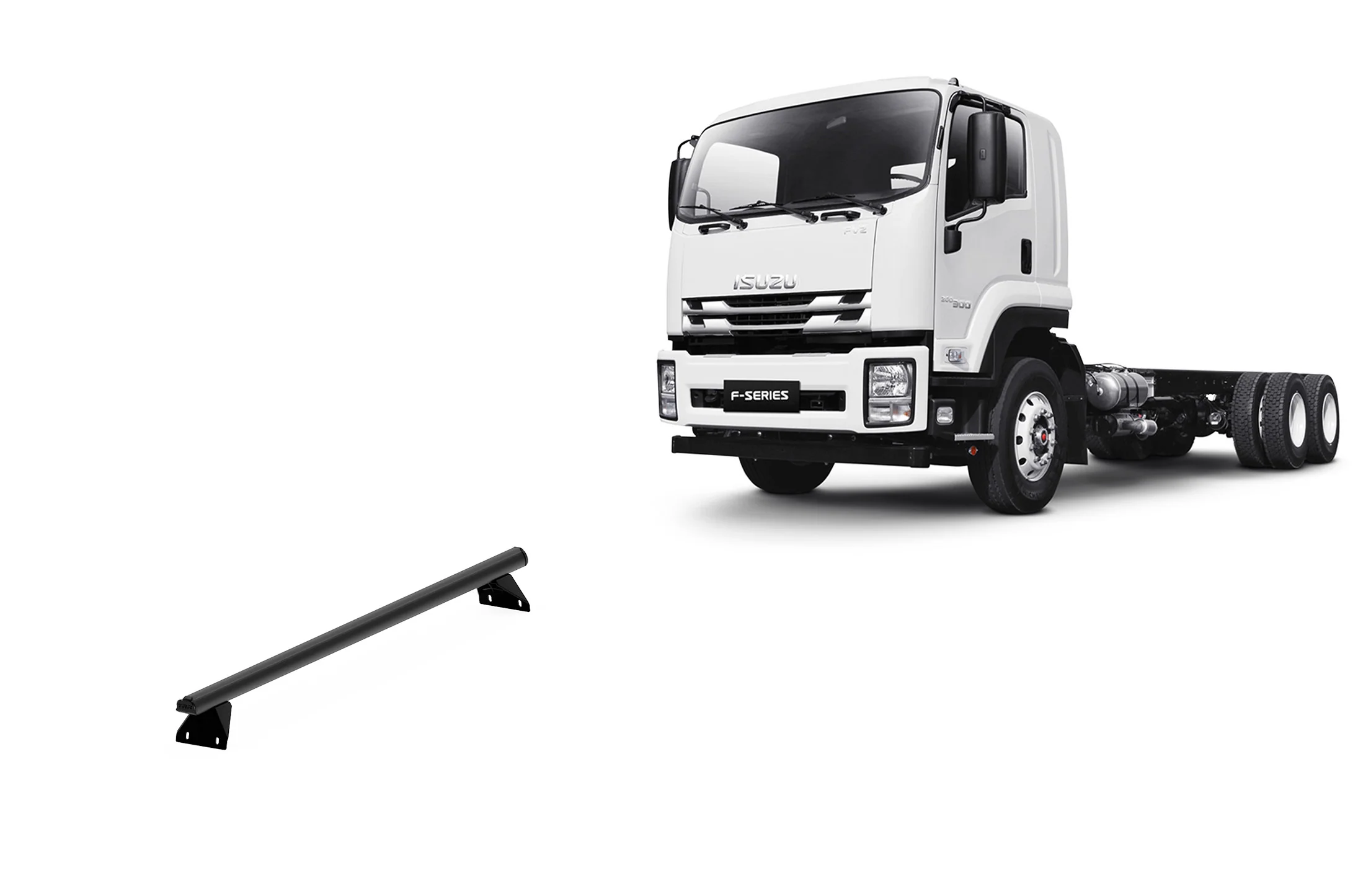 Isuzu F Series (2006 Current) truck Single Cab Flat Roof Trademax Crossbars x 1 Wedgetail