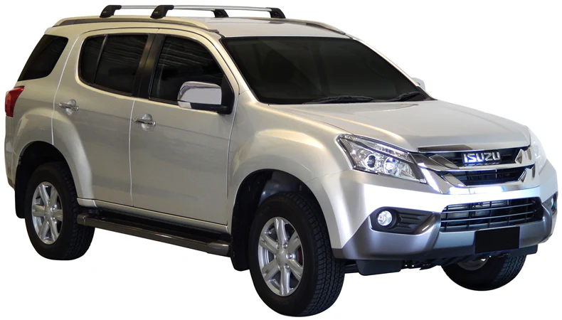 Isuzu MU-X (2013-2017) 5 Door SUV Dec 2013 - Apr 2017 (Flush Rails) Aero FlushBar Yakima Roof Rack