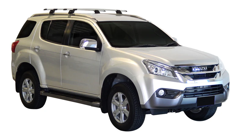 Isuzu MU-X (2013-2017) 5 Door SUV Dec 2013 - Apr 2017 (Flush Rails) Aero ThruBar Yakima Roof Rack