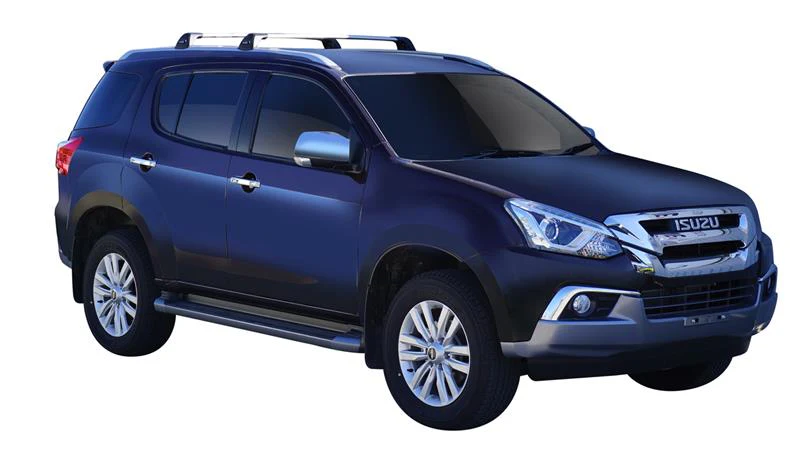 Isuzu MU-X (2017-2021) 5 Door SUV May 2017 - Jul 2021 (Flush Rails) Aero FlushBar Yakima Roof Rack