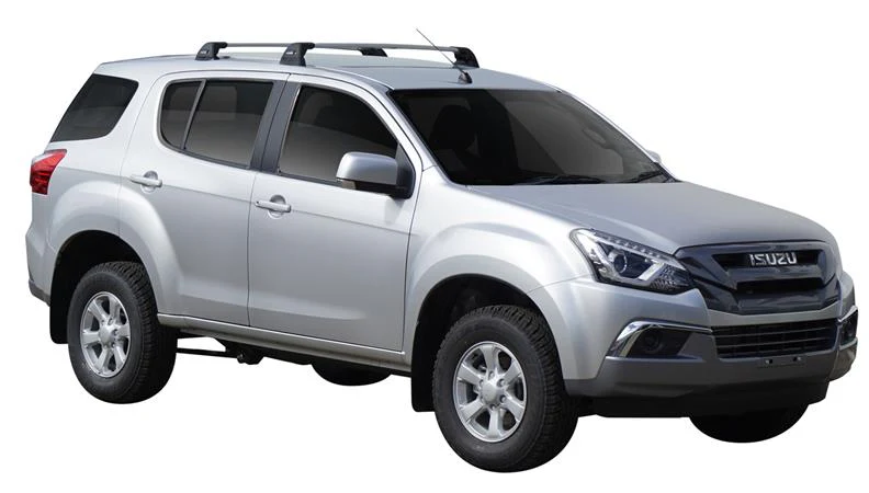 Isuzu MU-X (2017-2021) 5 Door SUV May 2017 - Jul 2021 (Naked Roof) Aero FlushBar Yakima Roof Rack