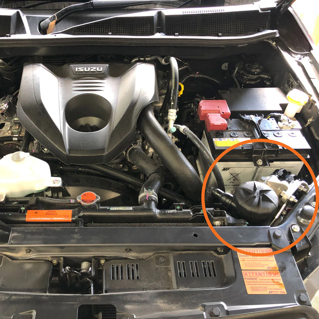Isuzu MU-X (2021-2023) TURBO DIESEL PROVENT Catch Can Oil Separator Kit - PV645DPK - Image 3