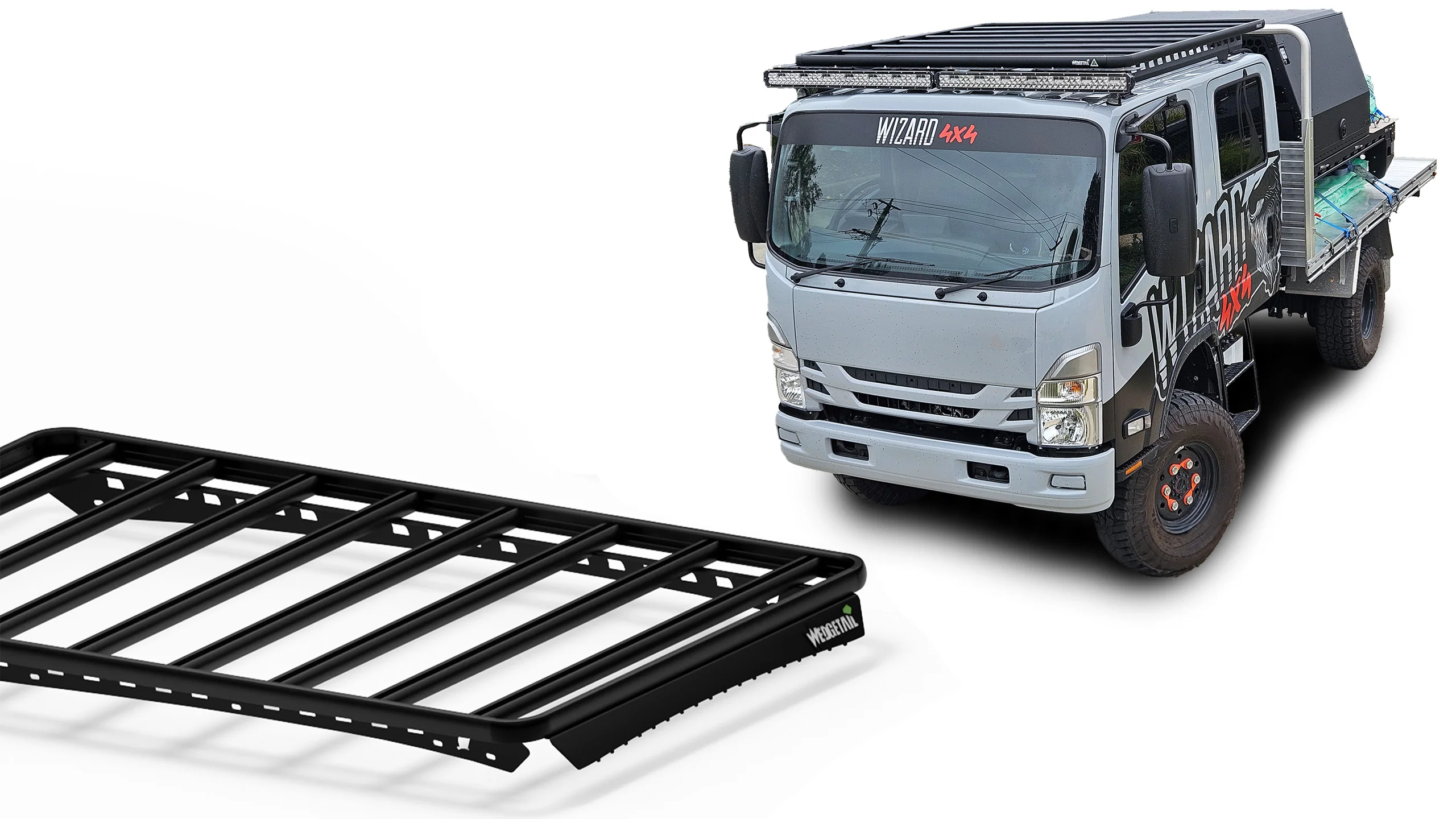 Isuzu N Series (2006-2025) Dual Cab Truck Wedgetail Platform Roof Rack - Image 5