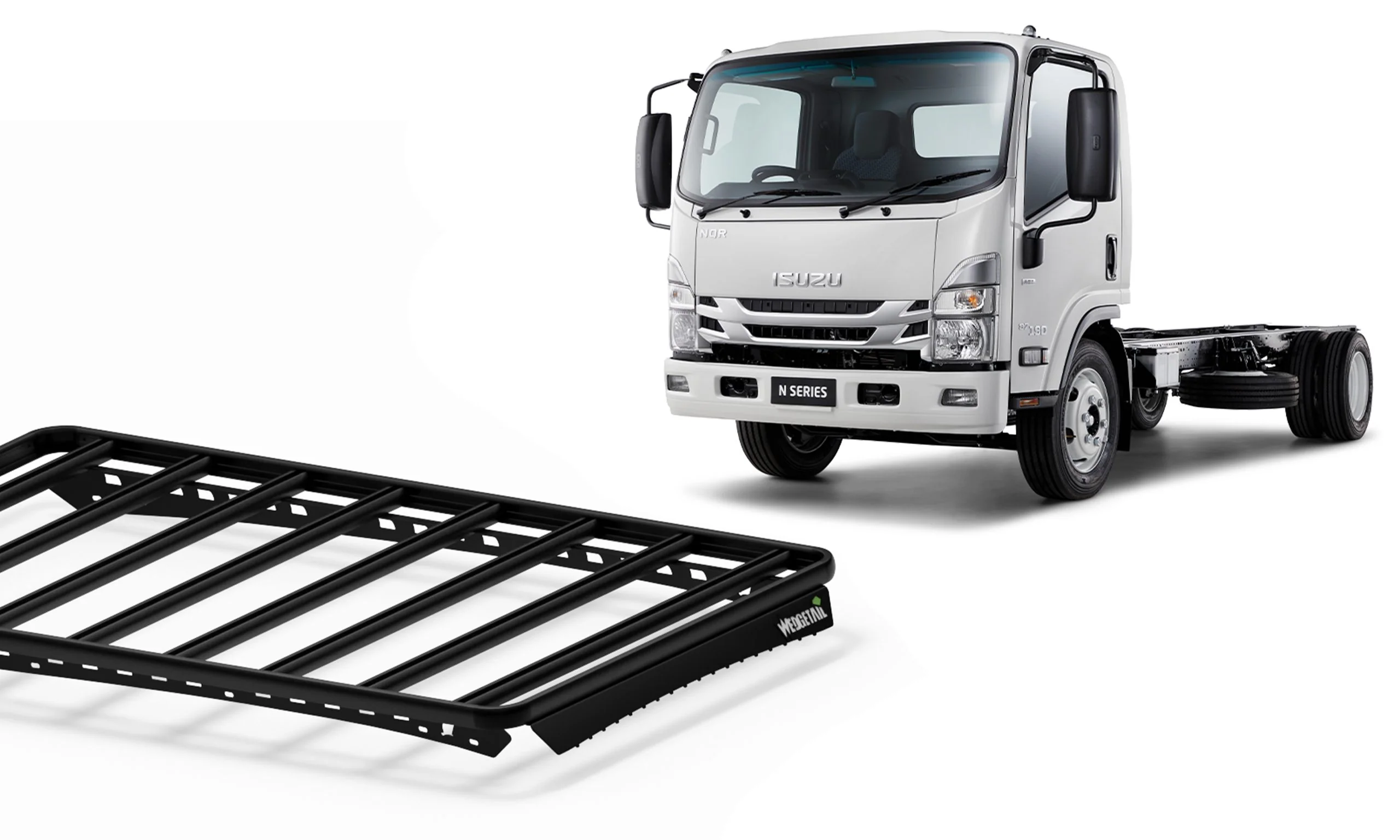 Isuzu N Series (2006-2025) Single Cab Truck Sloped Roof Wedgetail Platform Roof Rack - Image 4
