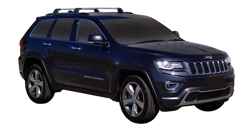 Jeep Grand (2011-2022) Cherokee WK2 Steel Rails 5 Door SUV 2011 - 2022 (Naked Roof) Aero FlushBar Yakima Roof Rack