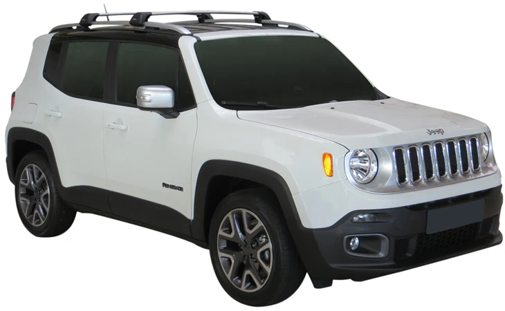 Jeep Renegade (2015-2023) 5 Door SUV 2015 - 2023 (Raised Rails) Aero FlushBar Yakima Roof Rack