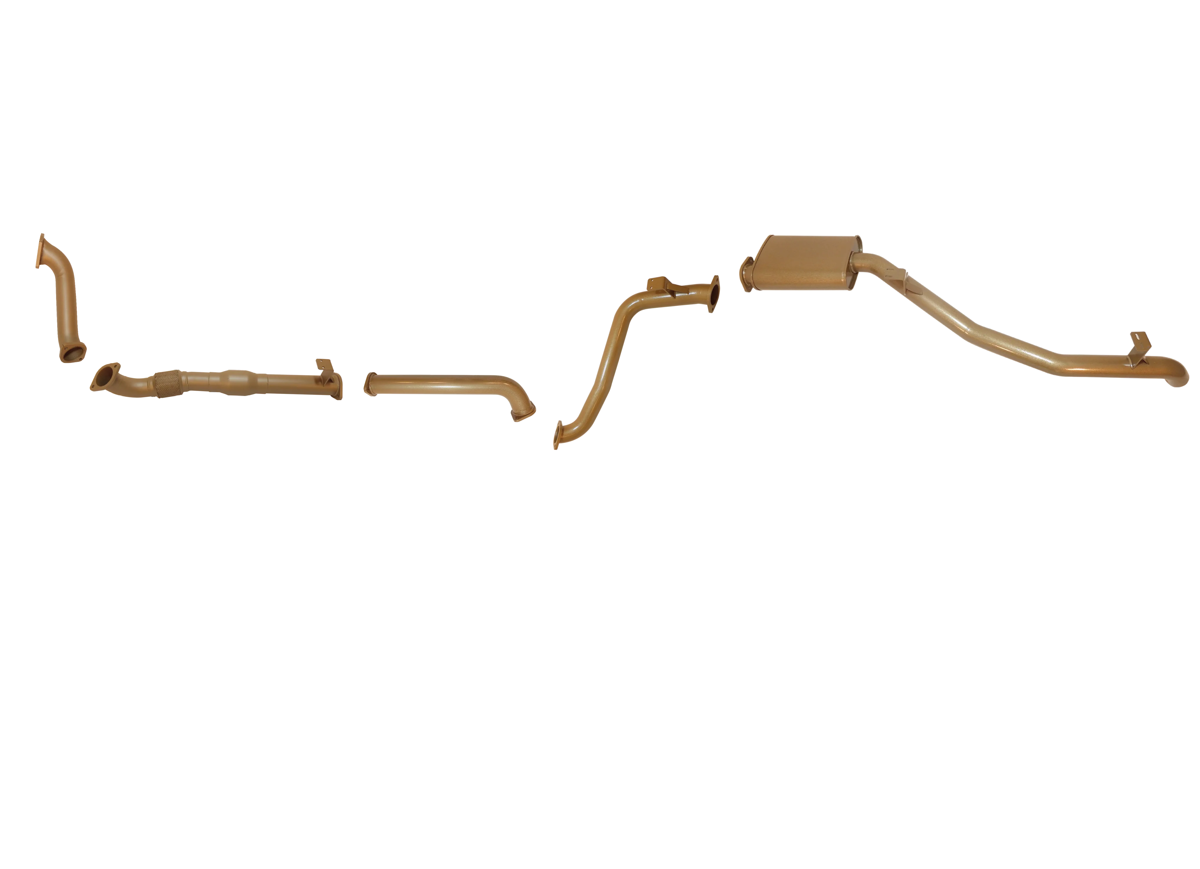 Toyota Landcruiser (2001-2006) 79 Series 4.2 Turbo Diesel King Brown Performance Exhaust System - Image 4