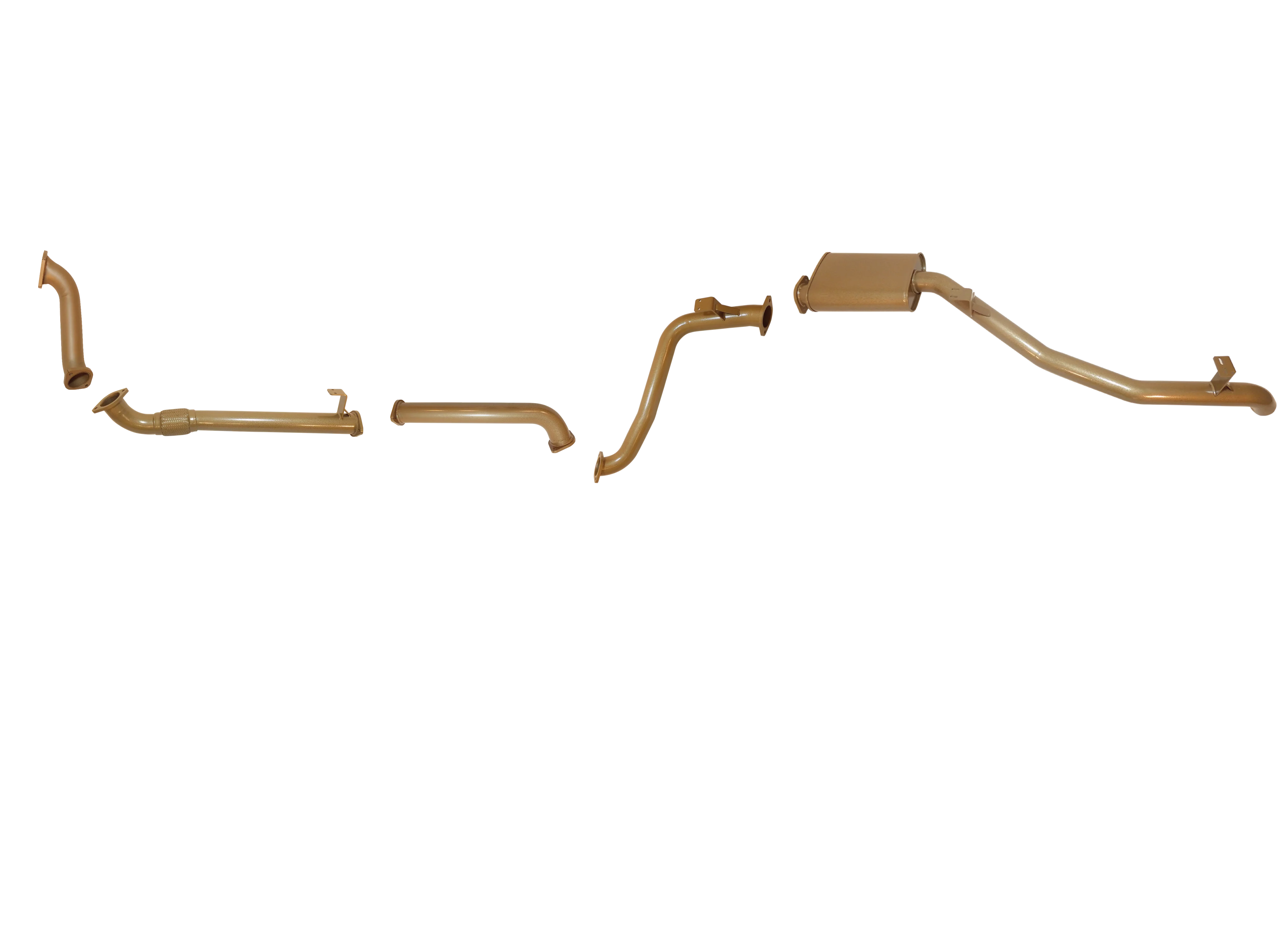 Toyota Landcruiser (2001-2007) 78 Series King Brown Performance Exhaust System - Image 2