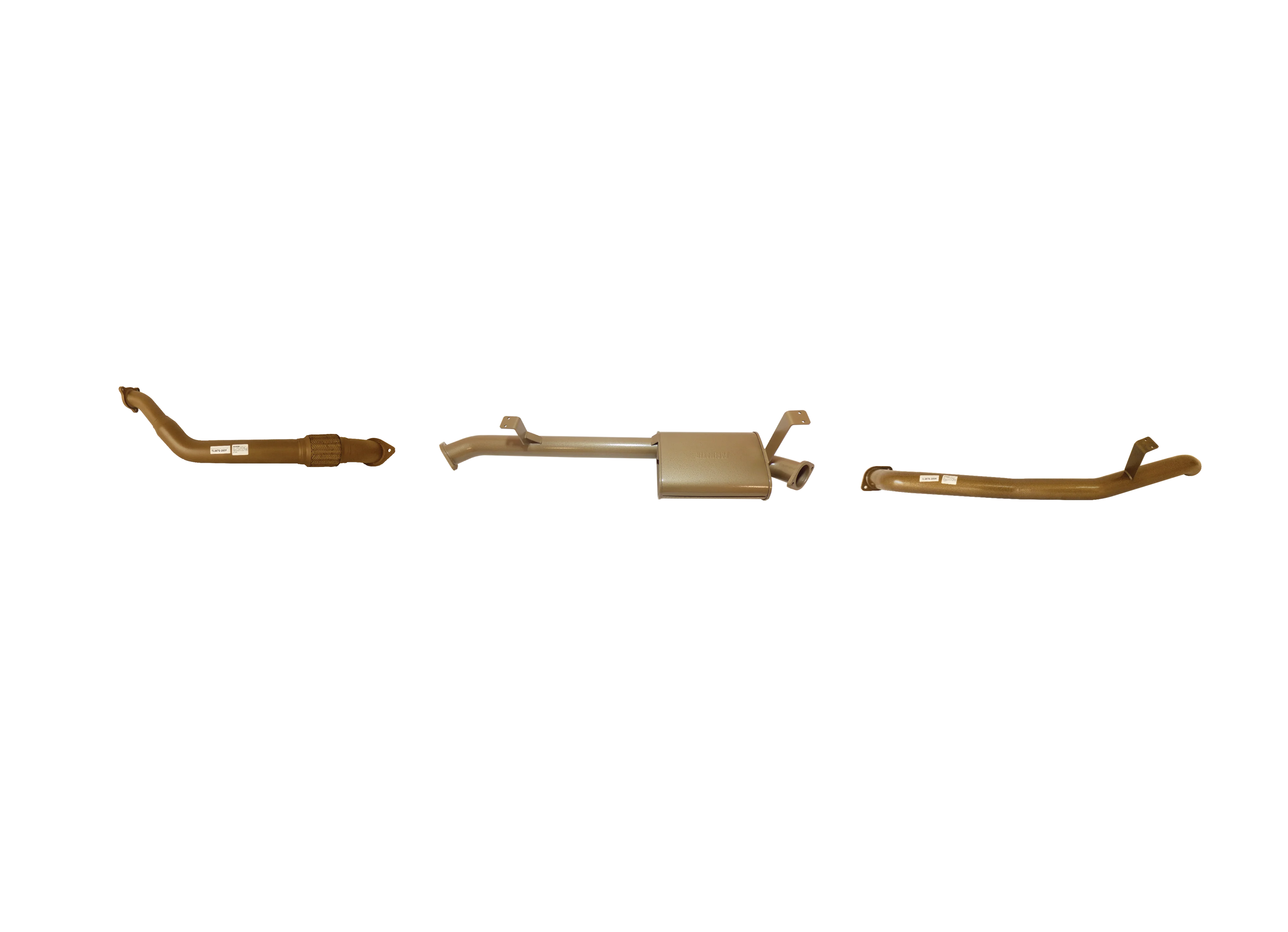 Toyota Landcruiser (2007-2016) 76 Series King Brown Performance Exhaust System - Image 4