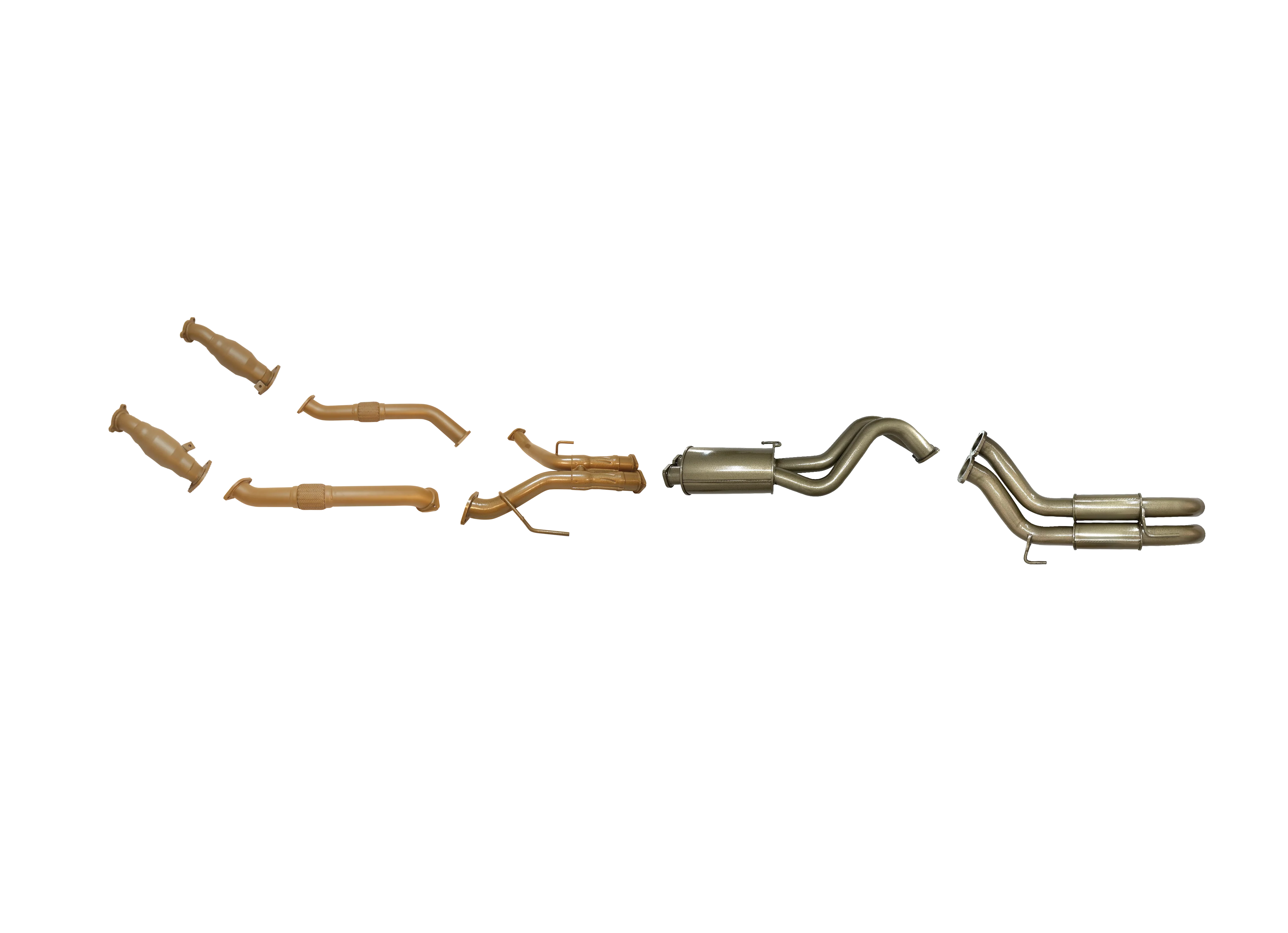 Toyota Landcruiser (2008-2015) 4.5 V8 200 Series King Brown Performance Exhaust System - Image 3
