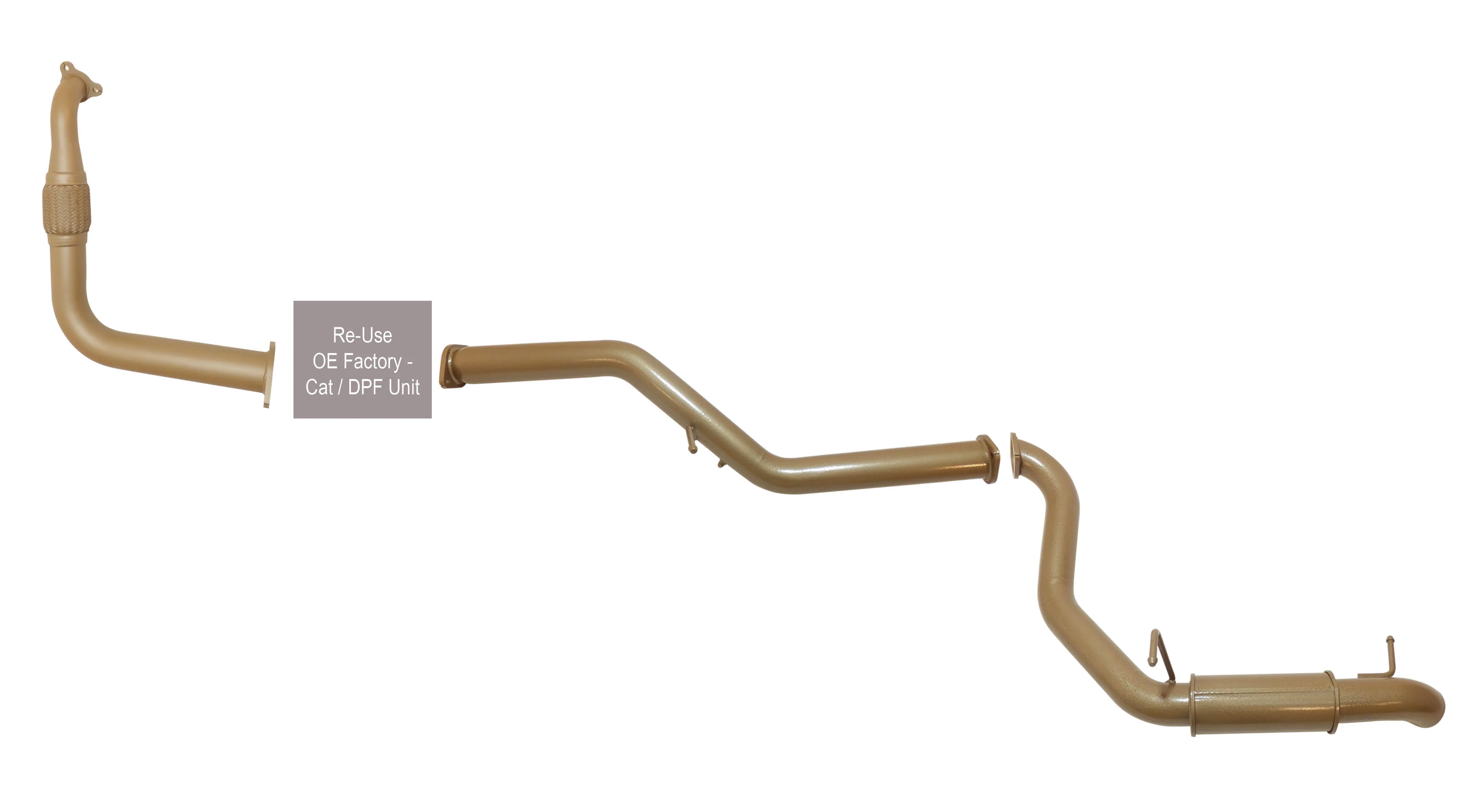 Mitsubishi Pajero (2016-2021) NX King Brown Performance Exhaust System - Image 2
