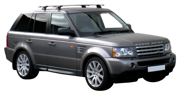 Land Rover (2005-2012) Range Rover Sport 5 Door SUV 2005 - 2012 (Naked Roof) Aero ThruBar Yakima Roof Rack