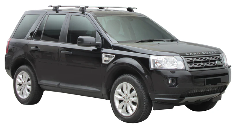 Land Rover (2007-2011) Freelander 2 5 Door SUV Jul 2007 - Feb 2011 (Naked Roof) Aero ThruBar Yakima Roof Rack