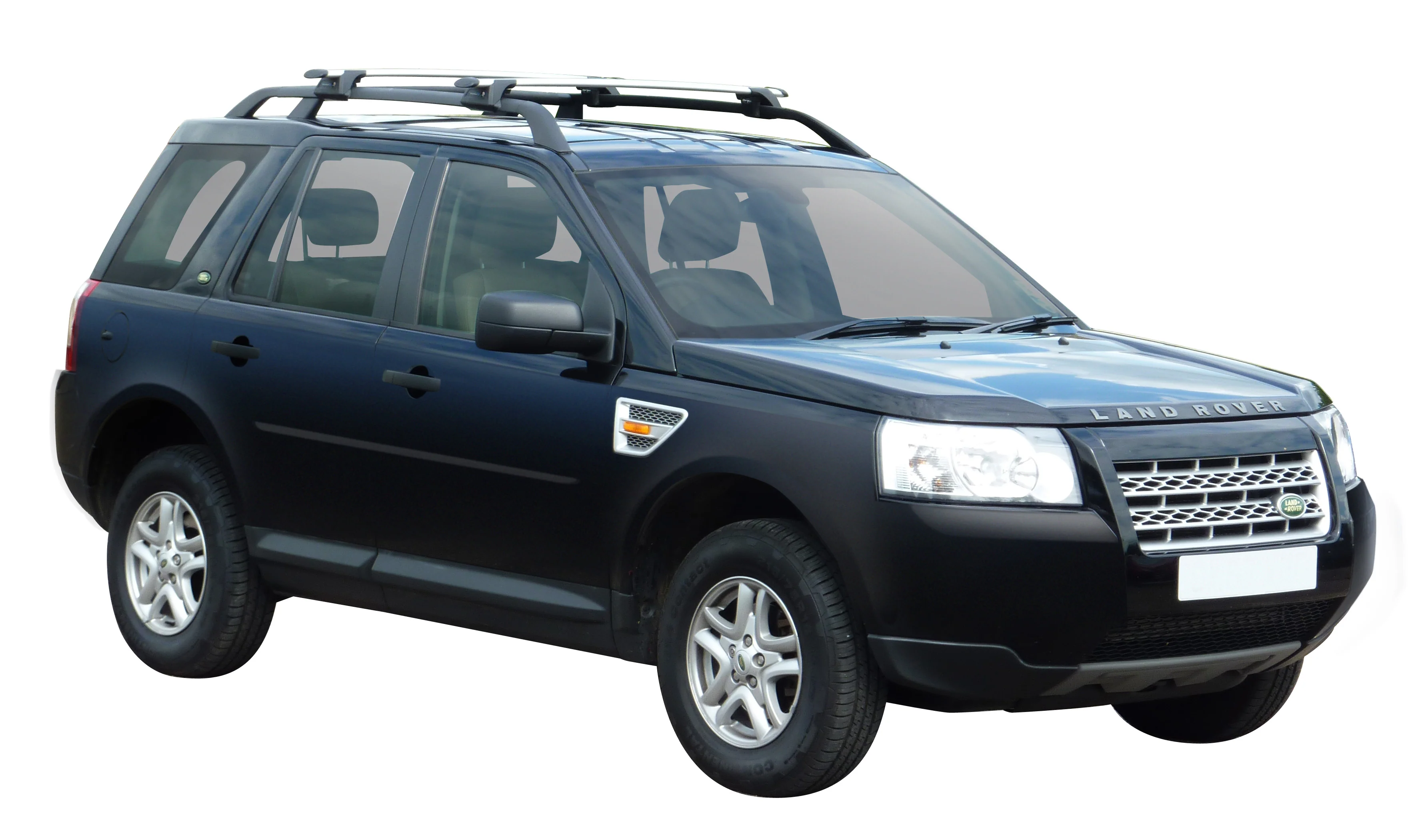 Land Rover (2007-2011) Freelander 2 5 Door SUV Jul 2007 - Feb 2011 (Raised Rails) Aero ThruBar Yakima Roof Rack