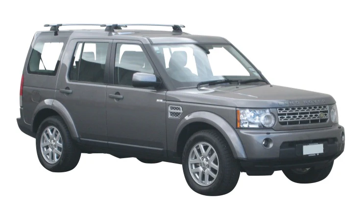 Land Rover (2009-2017) Discovery 4 5 Door SUV 2009 - Mar 2017 (Naked Roof) Aero ThruBar Yakima Roof Rack
