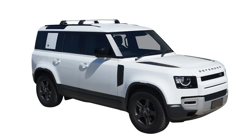 Land Rover (2020-2023) Defender 110 5 Door SUV Aug 2020 - 2023 (Factory Tracks) Aero FlushBar Yakima Roof Rack