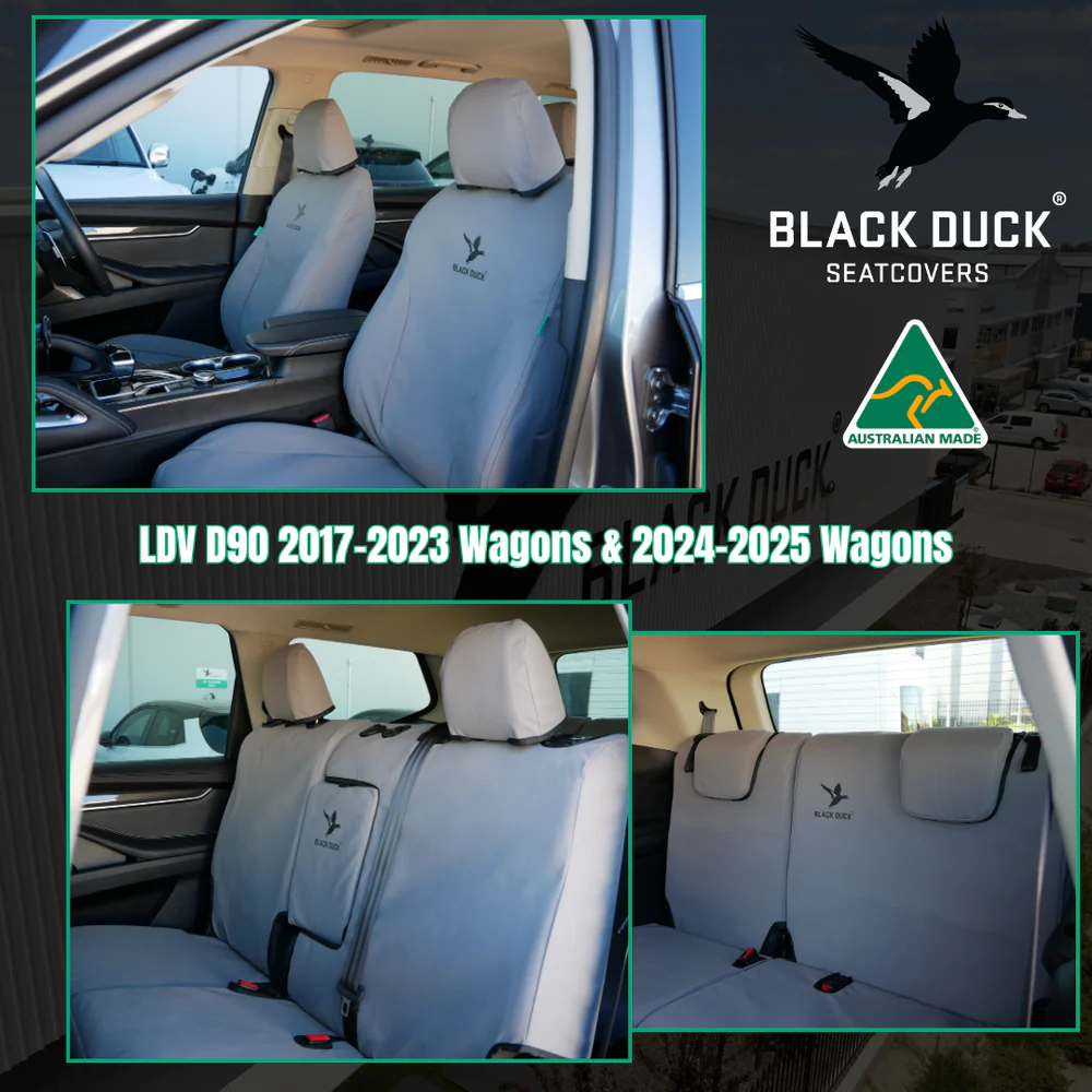 LDV D90 (2024-2025) Wagons Black Duck® SeatCovers - LDVD9242ABC LDVD917CON LDVD9247 LDVD9248 - Image 2