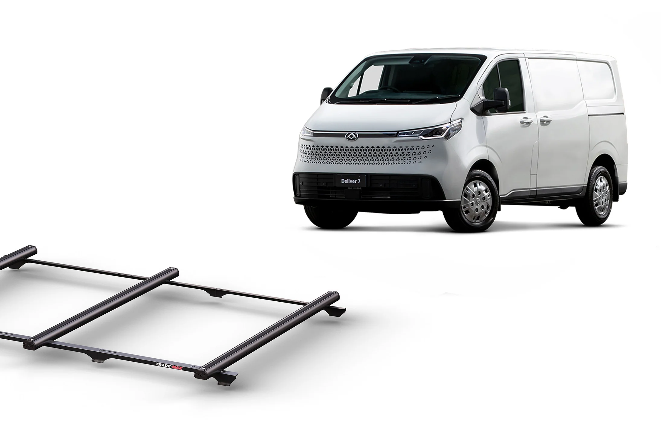 LDV Deliver 7 LWB L/Roof (01/24 – Current) Trademax Crossbars x 3 Wedgetail