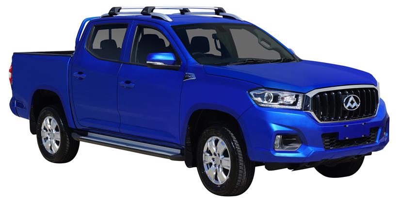 LDV T60 (2017-2021) Double Cab 4 Door Ute Oct 2017 - Sep 2021 (Raised Rails) Aero FlushBar Yakima Roof Rack
