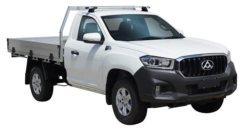 LDV T60 (2018-2023) Cab Chassis 2 Door Ute 2018 - 2023 (Naked Roof) Aero ThruBar Yakima Roof Rack