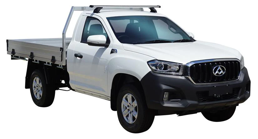 LDV T60 (2018-2023) Cab Chassis 2 Door Ute 2018 - 2023 (Naked Roof) Yakima HD Through Bar Yakima Roof Rack