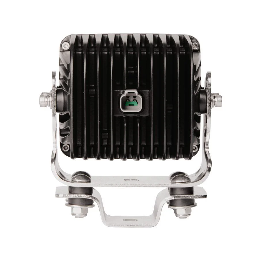 LED SQUARE WORKLAMP FLOOD BEAM 9 - 36V 60W 4 LED's BLACK HSNG 6,380 Lumens IP69K