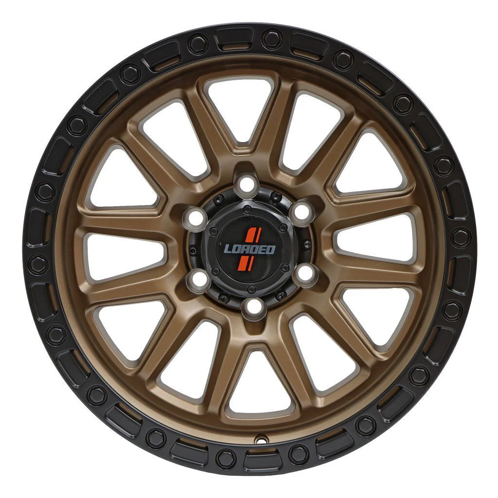 Loaded Wheels Stockton Bronze / Black Lip 1675Kg - 21865BB