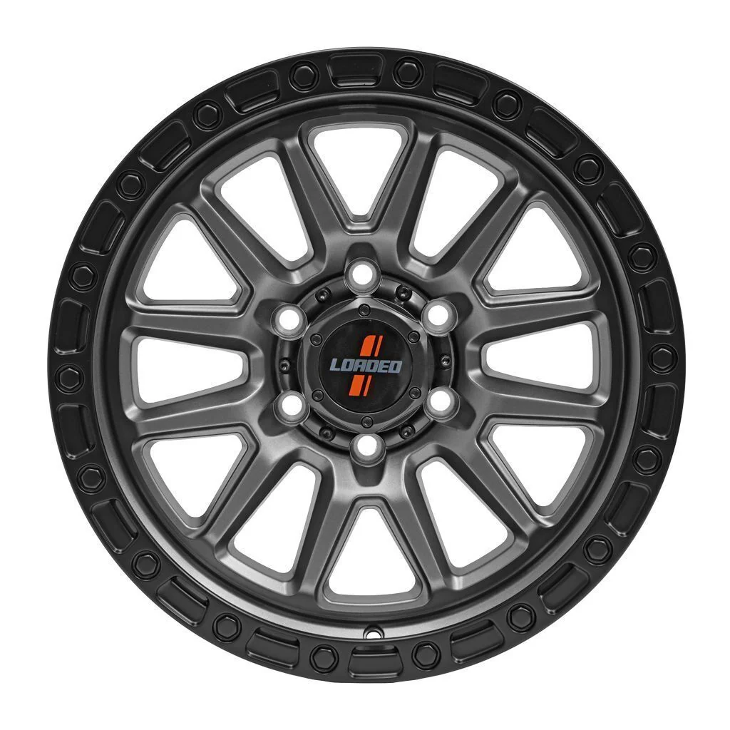 Loaded Wheels Stockton Grey / Black Lip 1675Kg - 21743SG