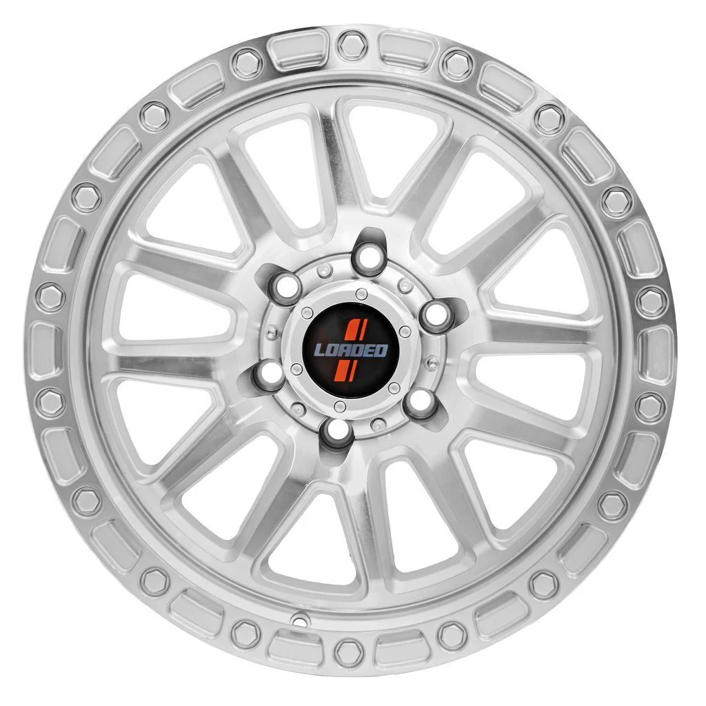 Loaded Wheels Stockton Machined Silver 1675Kg - 21855MS