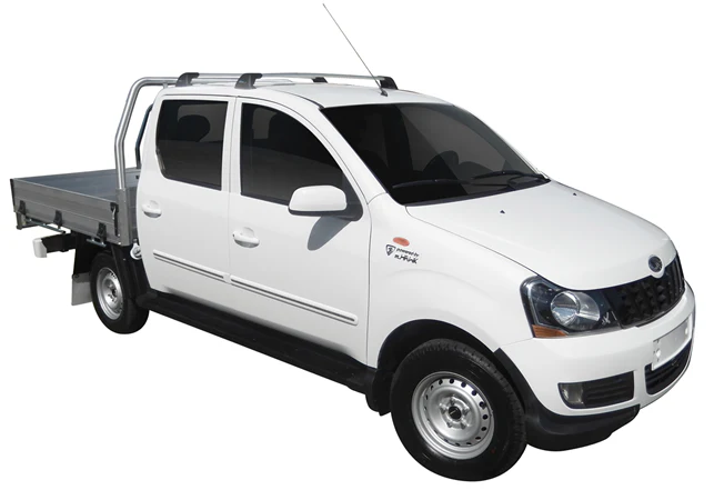 Mahindra Genio (2016-2023) 4 Door Ute 2016 - 2023 (Naked Roof) Aero FlushBar Yakima Roof Rack