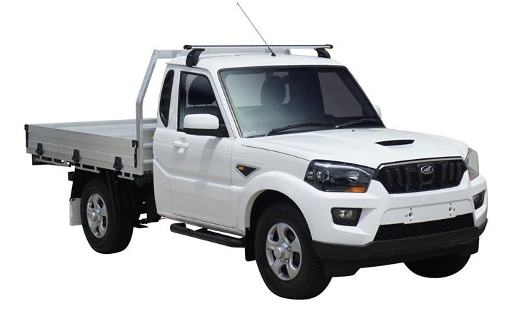 Mahindra Pik-Up (2017-2023) Single Cab 2 Door Ute Nov 2017 - 2023 (Gutters) Yakima HD Through Bar Yakima Roof Rack