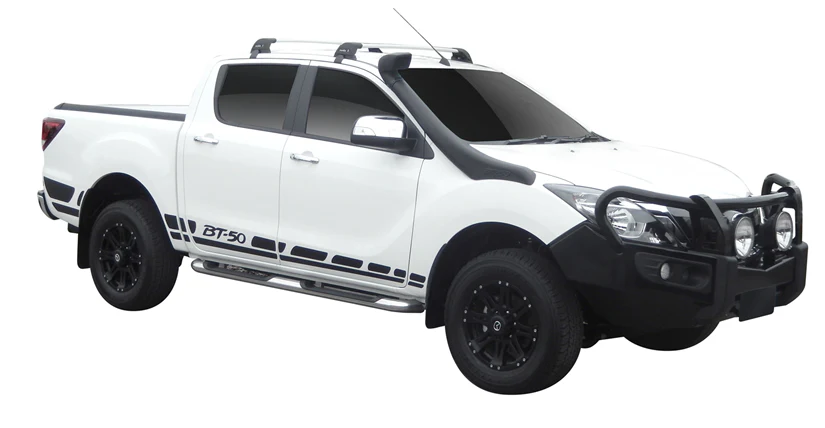 Mazda BT-50 (2015-2018) Dual Cab 4 Door Ute Sep 2015 - May 2018 (Naked Roof) Aero FlushBar Yakima Roof Rack