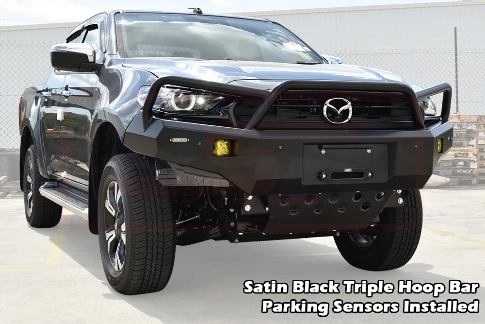 Mazda BT50 (2021-On) TF BT-50 2021-2024 Ambush Triple Hoop Bullbar - Image 2
