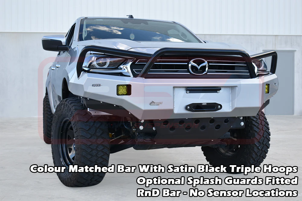 Mazda BT50 (2021-On) TF BT-50 2021-2024 Ambush Triple Hoop Bullbar - Image 3